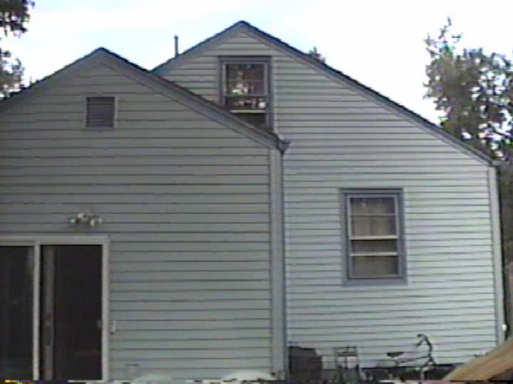 Rear of the house after the siding job we did in 1991