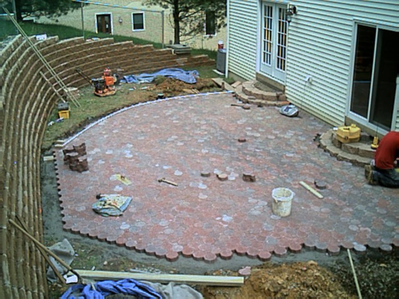 Now we are almost done with the patio!