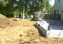 The backfilling is almost complete, but there is still a lot of dirt to be removed.