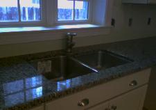 The undermount sink was installed at the time the counters were installed.