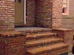 We did all of the brick on this house. I came up with the brick piers on both sides of the steps.